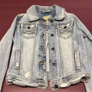 Distressed Abercrombie & Fitch denim jacket